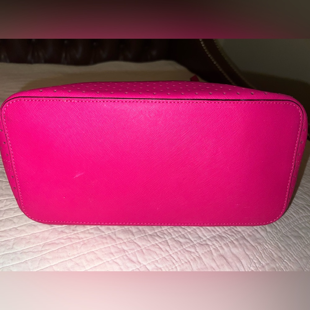 Michael Kors Hot Pink Perforated Tote - Picture 6 of 11